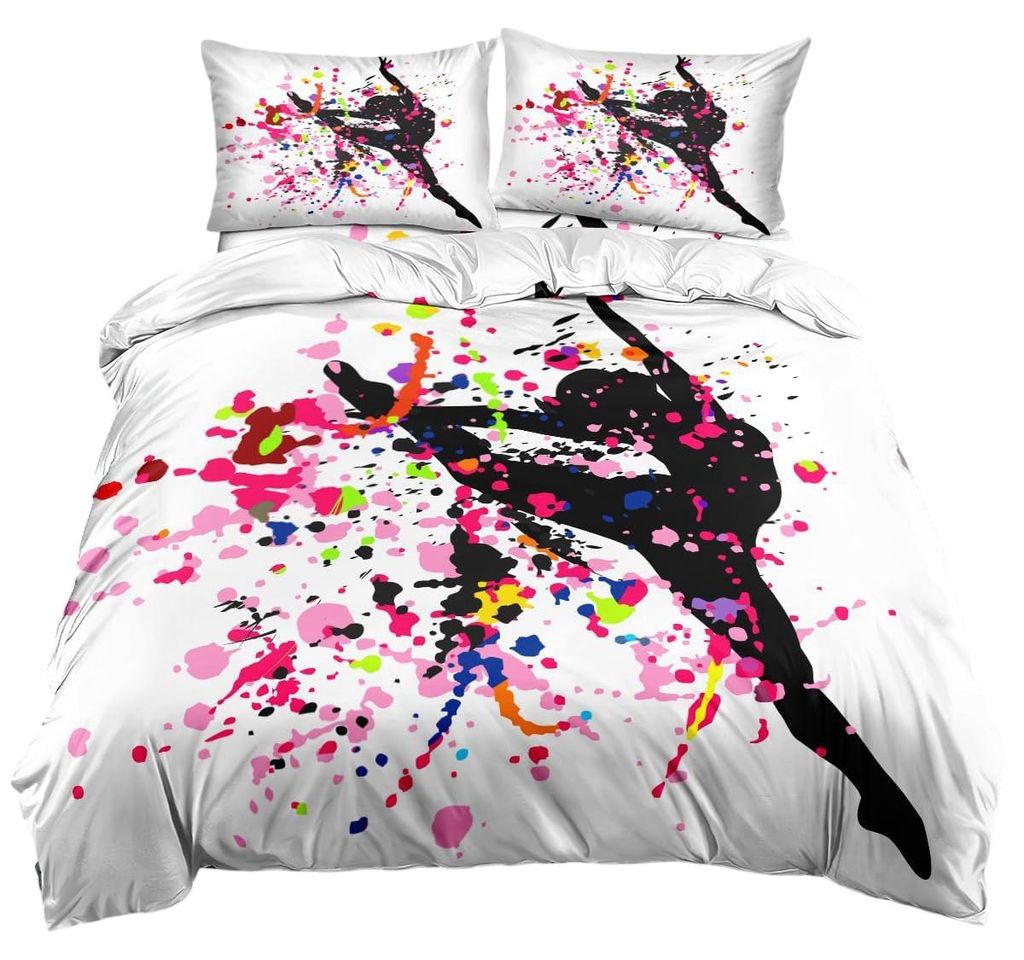 Bettwäsche-Set 220 x 240 cm 2 Kissenbezüge 50 x 75 cm Weiß Produktbild 