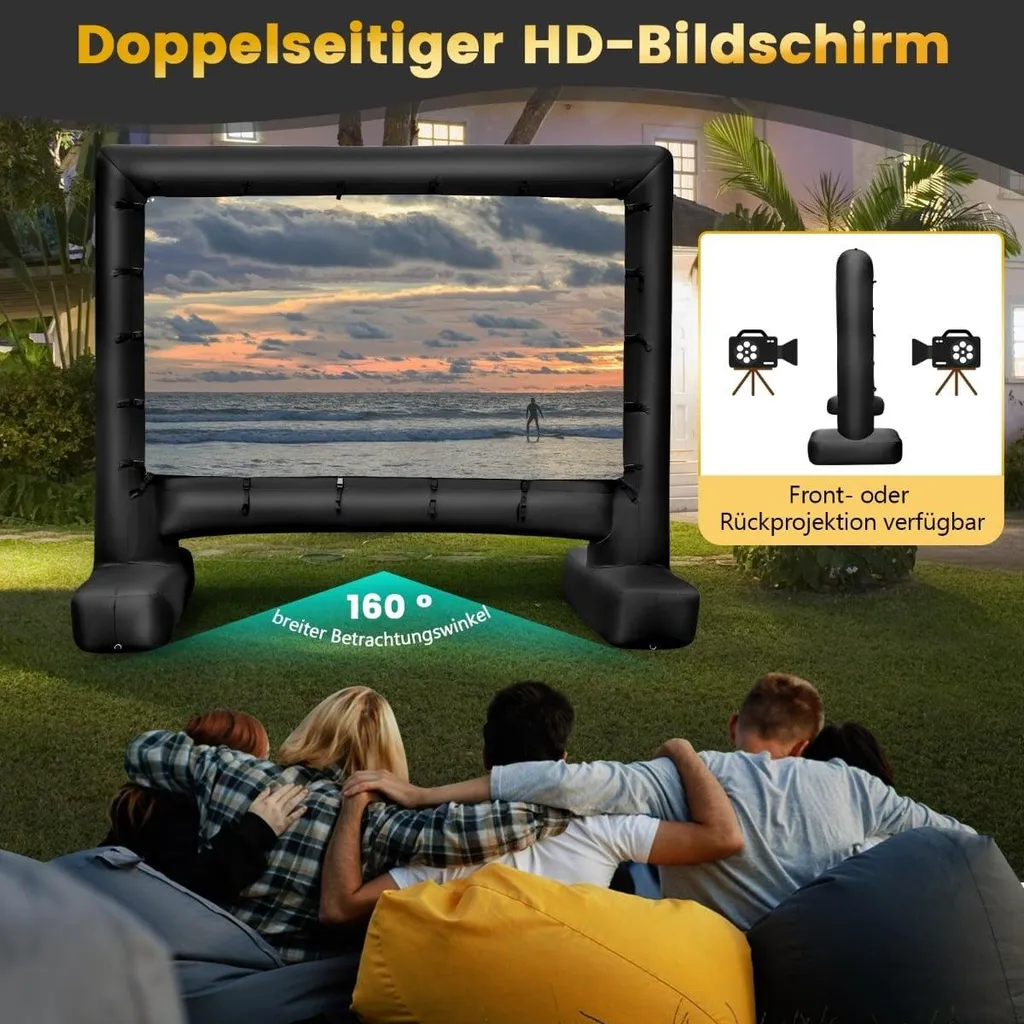 Écran de projection gonflable 116" 4K HD double face CineAir - 5