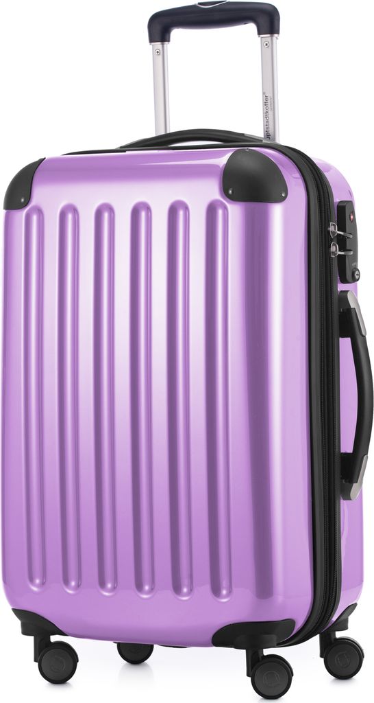 HAUPTSTADTKOFFER Alex - Handgepäck Hartschalen-Koffer Flugzeug erweiterbar Kabinen-Trolley Carry-On Hand Luggage Hardcase, 4 Rollen, 55 cm, 42 L,F...