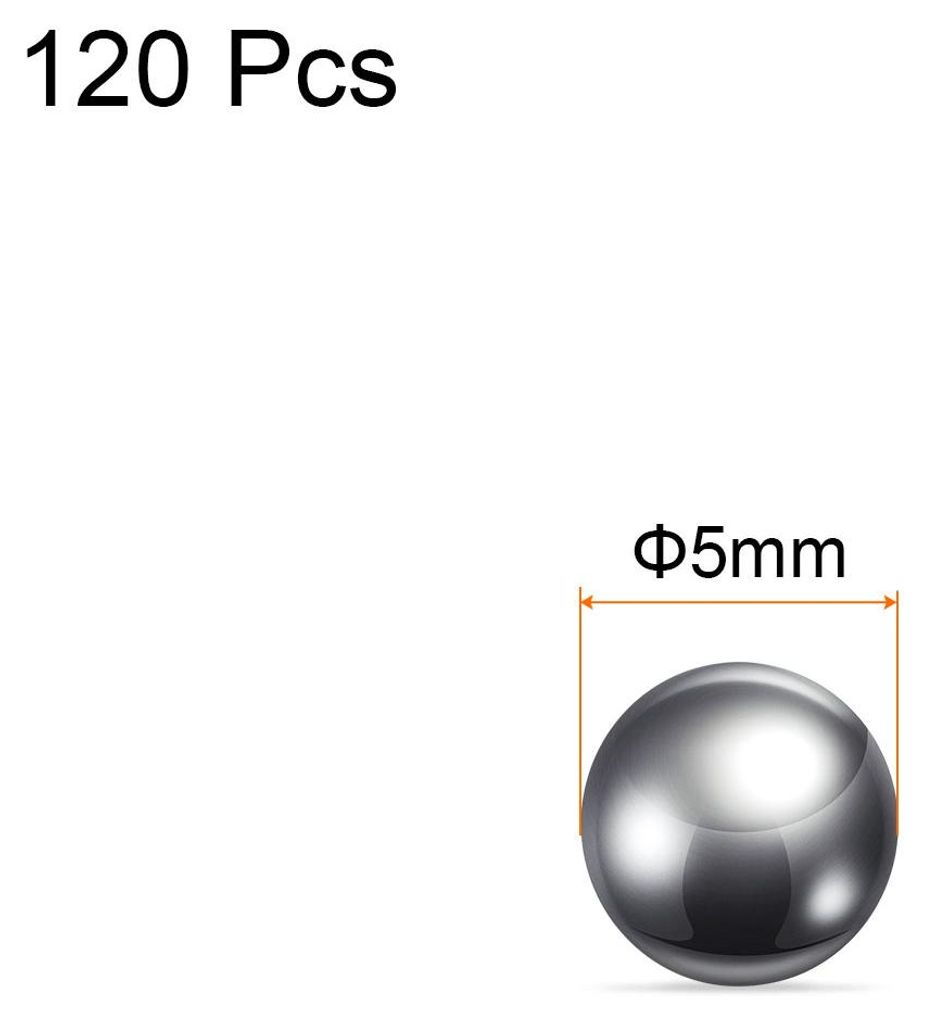 120Stk Pr?zision Kugeln 5mm Durchmesser 316L Edelstahl fš¹r Lager
