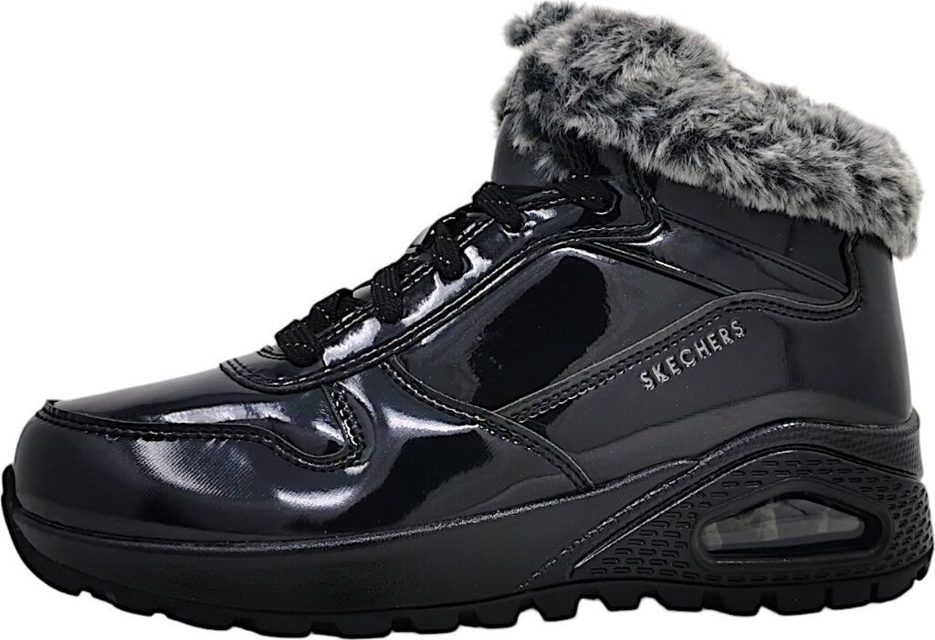 Skechers Uno buty damskie sznurowane czarne rekreacyjne, Zdjęcie produktu 