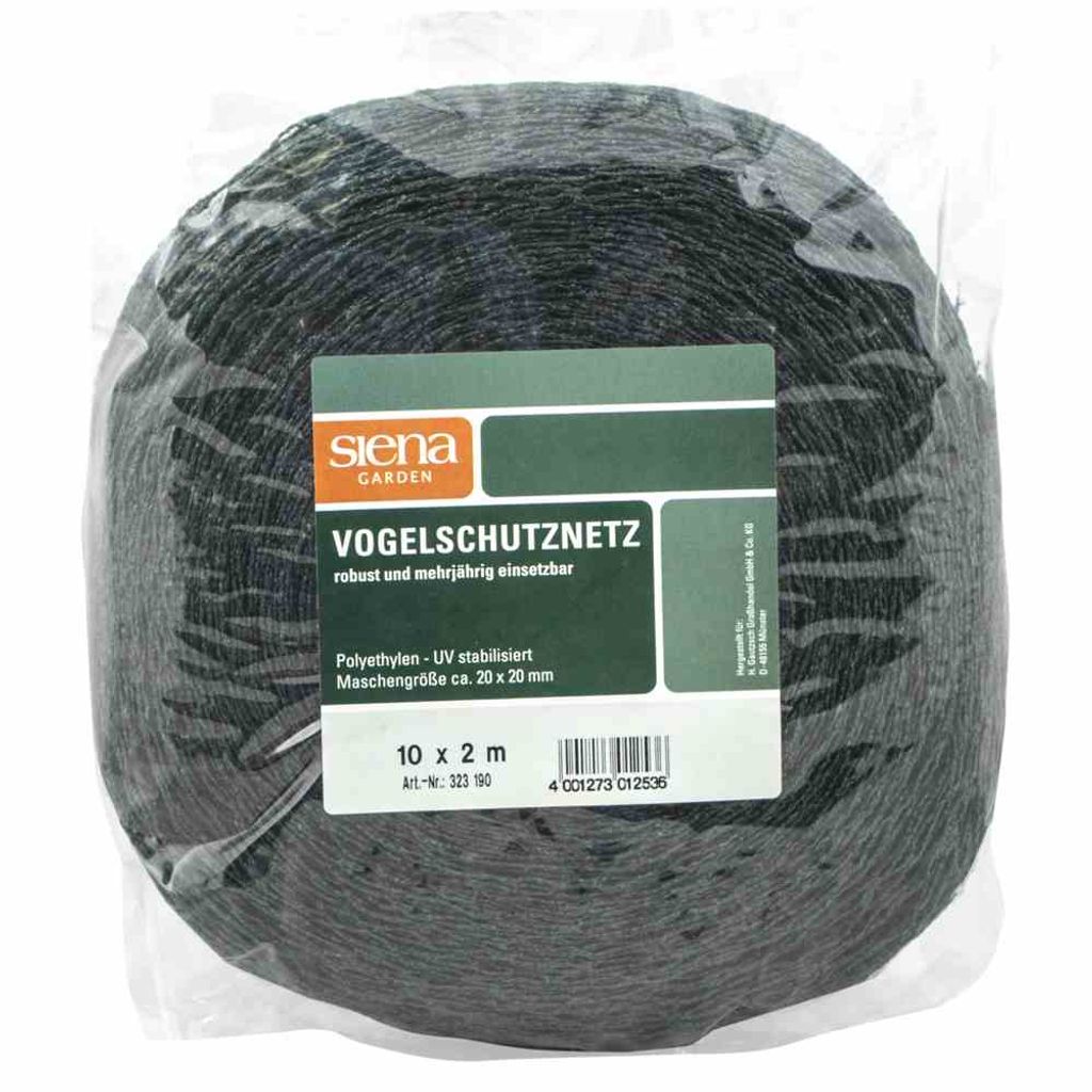 Siena Garden Vogelschutznetz 10 x 2 m, Profi