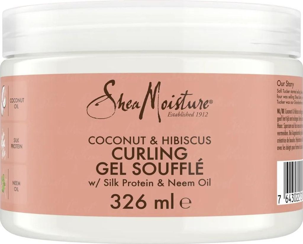 Shea Moisture Coconut & Hibiscus Curling Gel Soufflé (326 Productafbeelding 