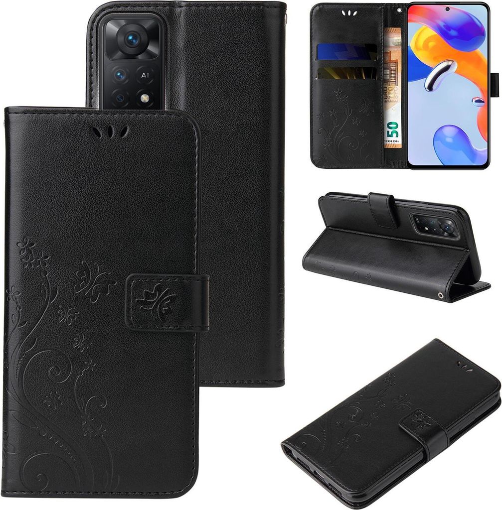 Handyhülle für Xiaomi Redmi Note 11 Pro Floral Blumen Produktbild 