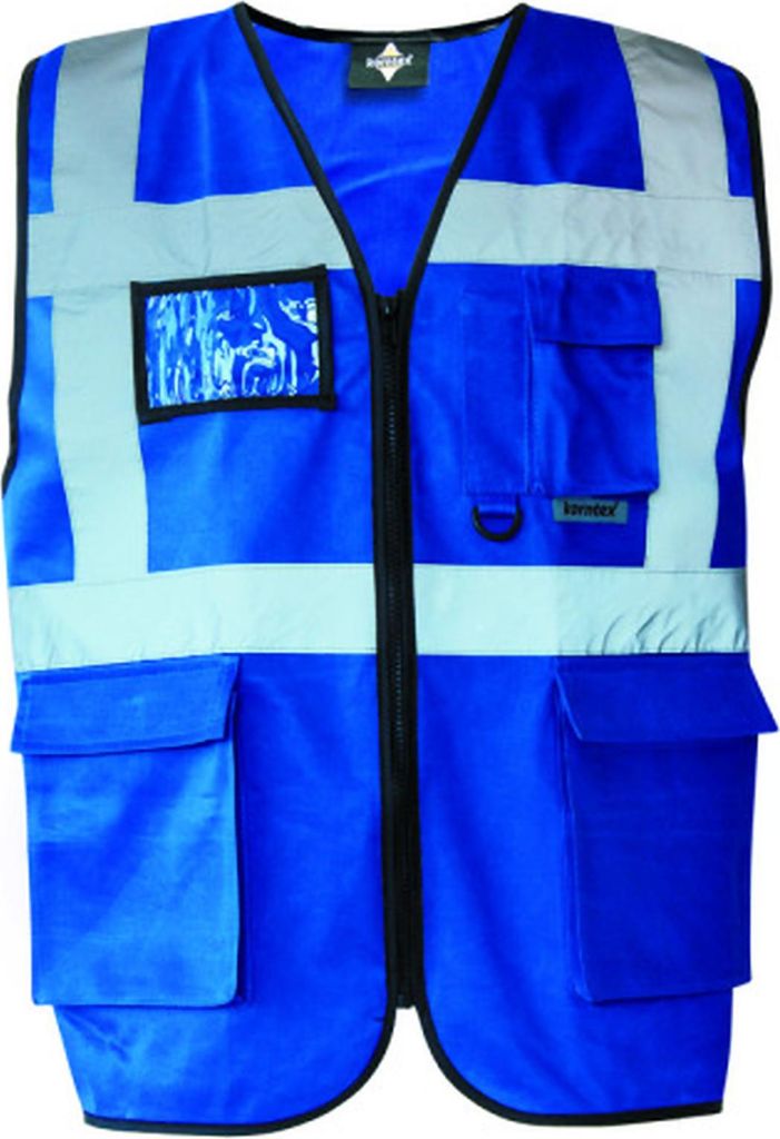 Korntex KXMF | Multi-Funktions-Warnweste Executive - Farbe: Royal Blue - Größe: L