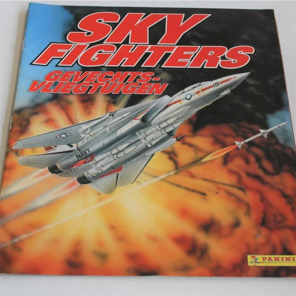 Album d'Images Sky Fighters Avion de Chasse pour Collectionneur