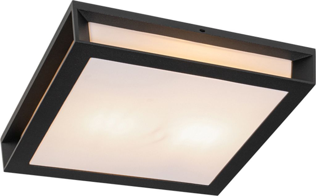 Nowoczesna lampa ścienna zewnętrzna czarna 2-światłowa IP44 Zdjęcie produktu 