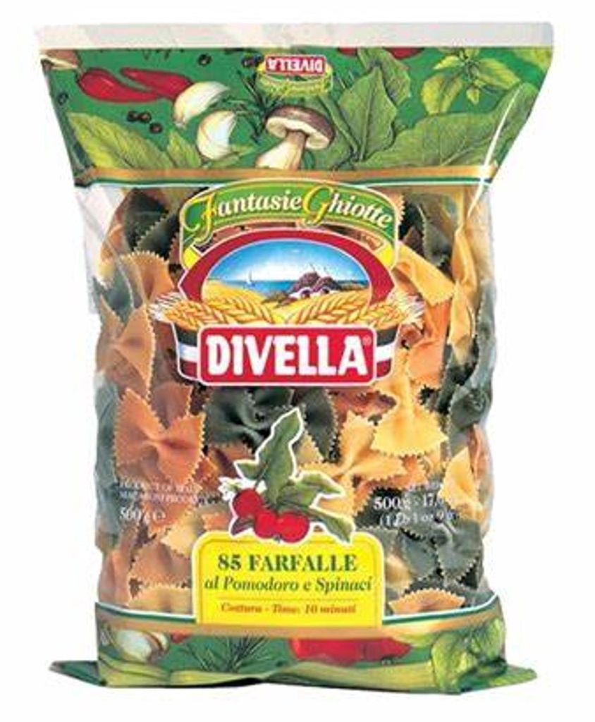 Pâtes Farfalle Tricolore Divella, 500 g Image du produit 
