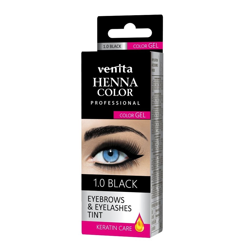 Venita Gel colorant pour sourcils et cils 1.0 Noir Image du produit 