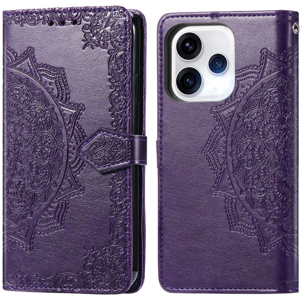 imoshion Mandala Bookcase per Oppo Reno15 (5G) - Viola Immagine del prodotto 