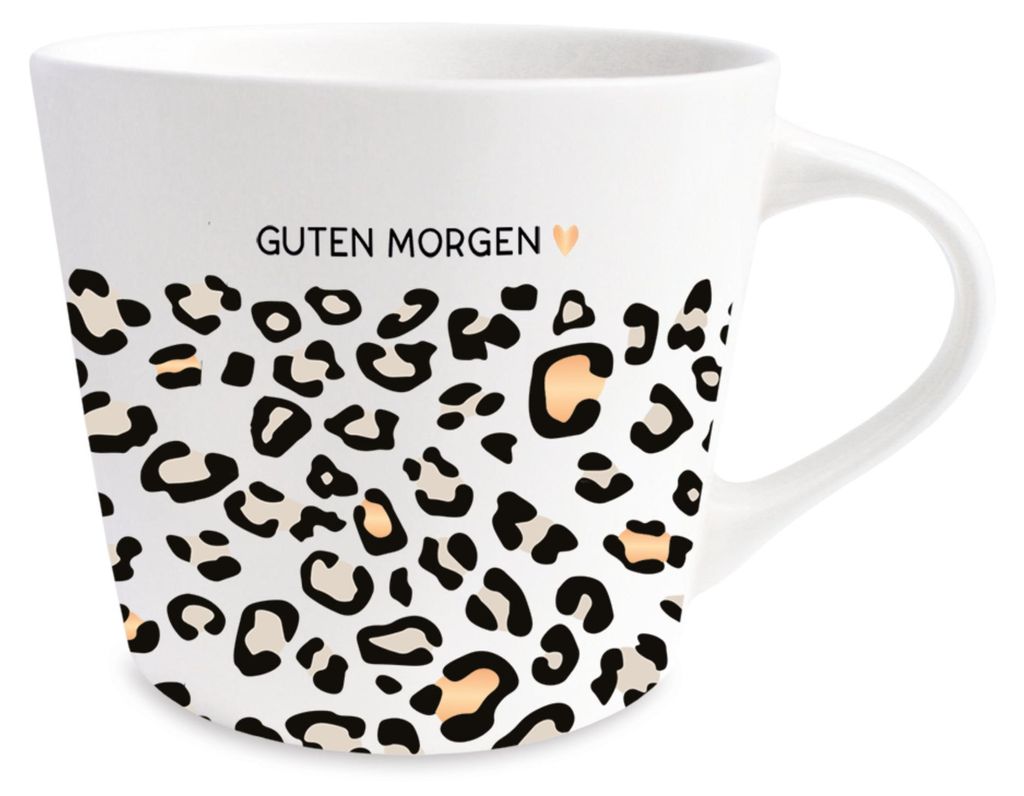Goldtasse Schreibkram Manufaktur Lieblingstasse Leoprard Produktbild 