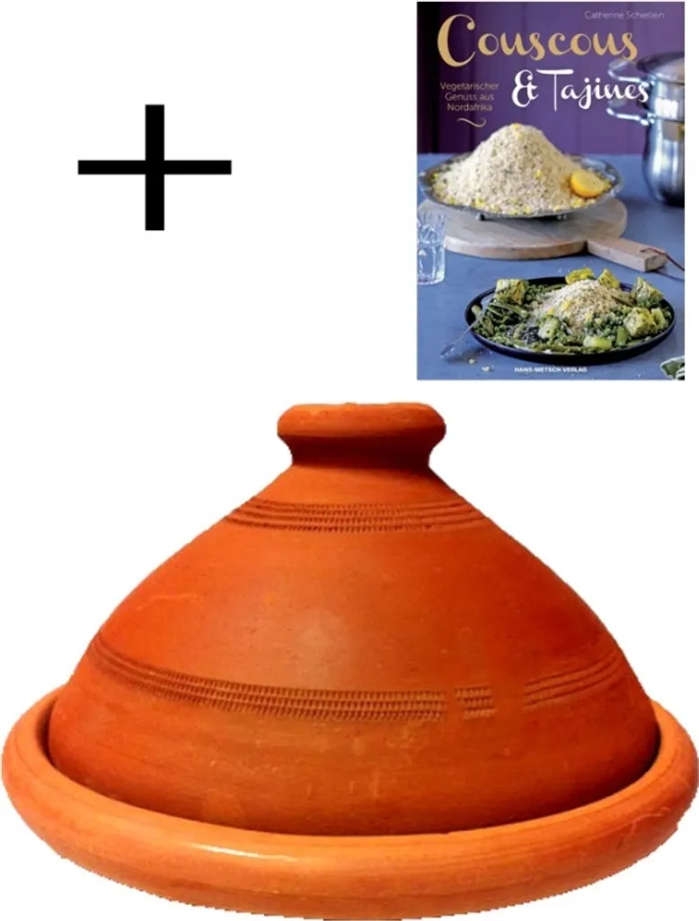 Tajine Originale Marocco 30cm Tuareg - Pentola Terracotta Artigianale