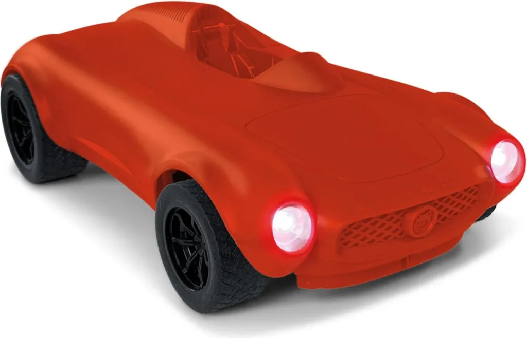 Voiture télécommandée 1:12 rouge Kidywolf avec phares LED actifs
