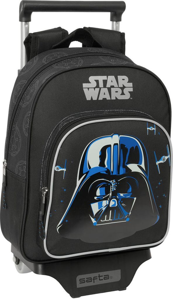 Schulrucksack mit Rädern Star Wars Rebellion Schwarz 27 x 33 x 10 cm