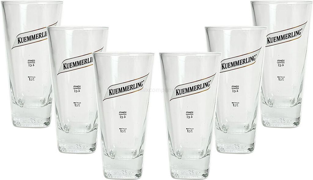 5x Kuemmerling Longdrinkglas - Longdrink Glas / Gläser Set - 5x Longdrinkgläser 2/4cl geeicht - 2cl + 4 cl Eichung