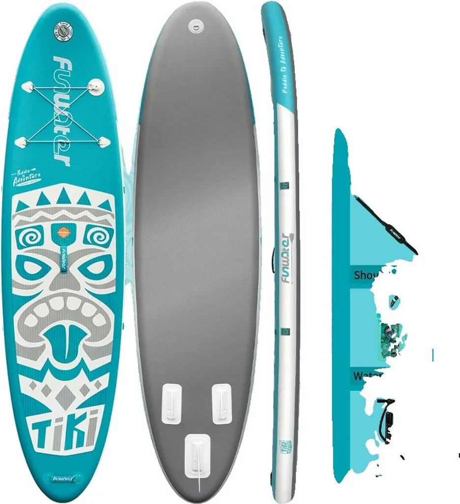 Paddle Gonflable Stable contre les Chutes avec Surface Antidérapante SUP