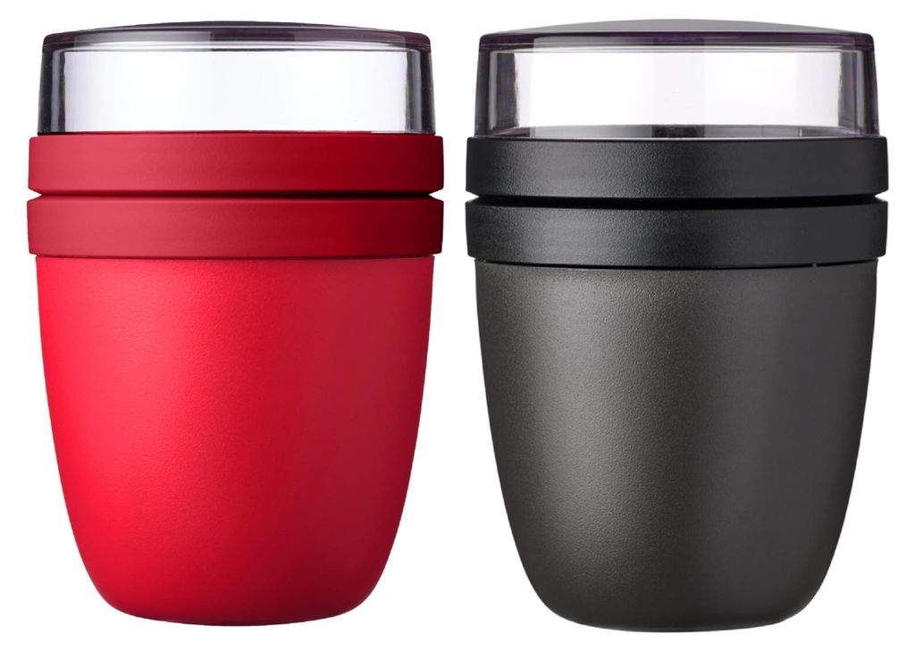 Mepal | Lunchpot Ellipse Mixed | Campus Red + Nordic Black Produktbild 