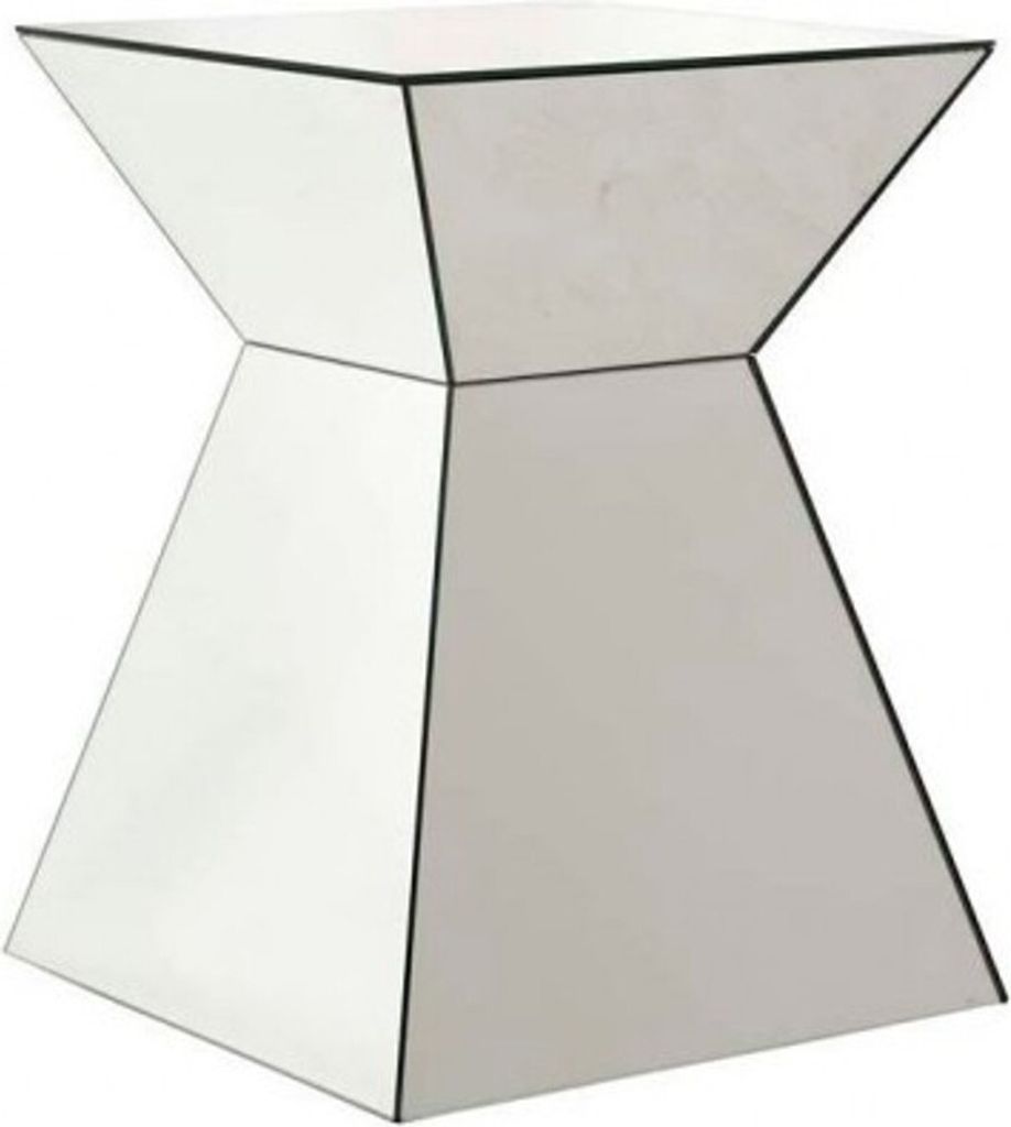 Casa Padrino Luxus Art Deco Designer Beistelltisch aus Spiegelglas - Luxus Tisch