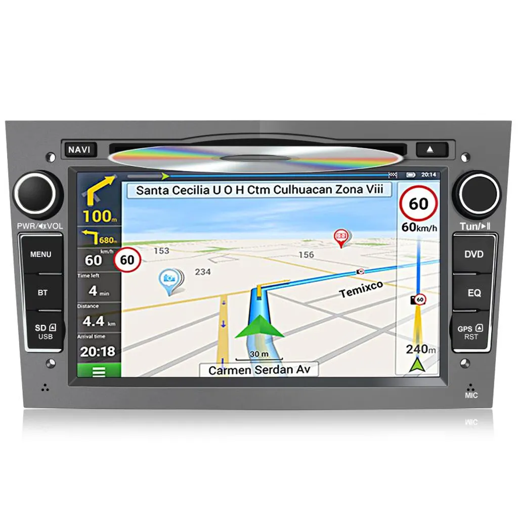 Autoradio tactile 7 pouces avec Bluetooth et commandes au volant pour Opel