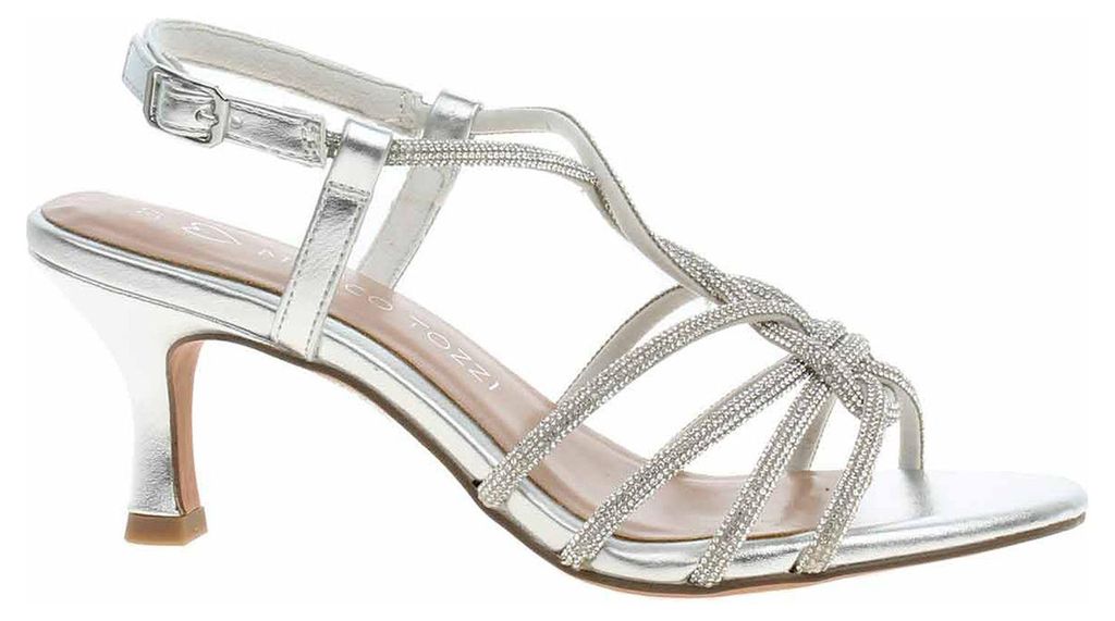 Marco Tozzi Damen Kleid Schuhe 2-28313-46 Silber 39