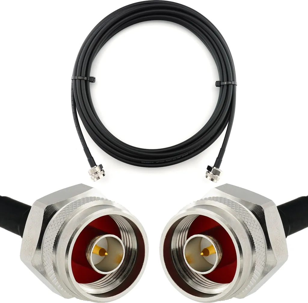 Cavo Prolunga Antenna 5m N Maschio-Maschio HF-240 LMR 240 RF 4G 5G