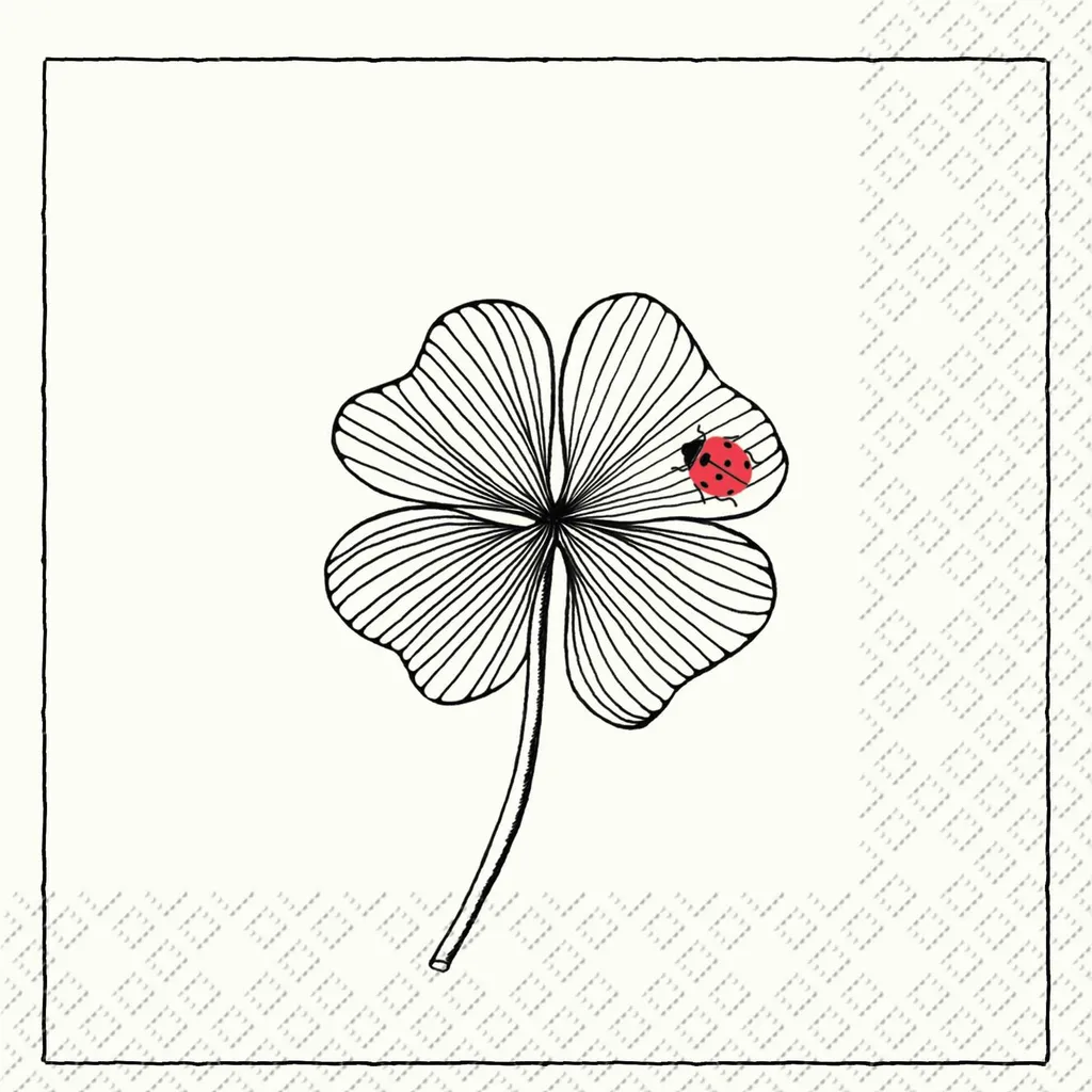 Serviettes de table décoratives Bonheur pour fêtes et déjeuners 33cm