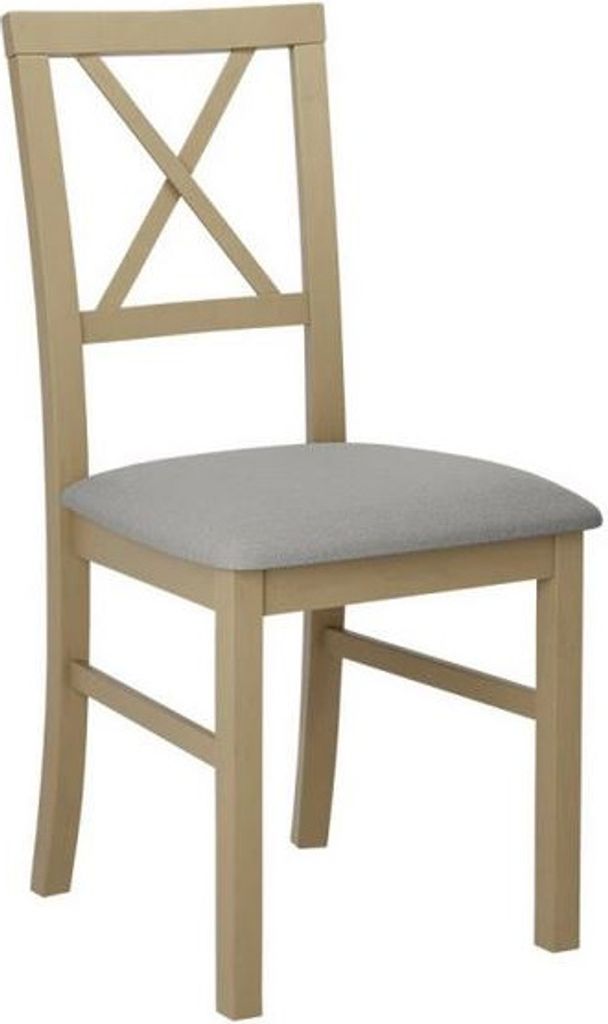 MIRJAN24 Stuhl Milano IV, Esszimmerstuhl aus Buchenholz, 43x40x93 cm (Holzfarbe: Sonoma Eiche, Stofffarbe: Hygge D91)