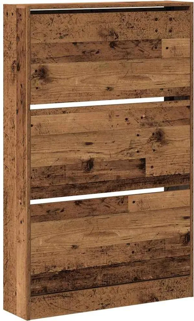 Scarpiera 80x21x125,5 cm Legno Vecchio - Prezzo Outlet e Alta Qualità