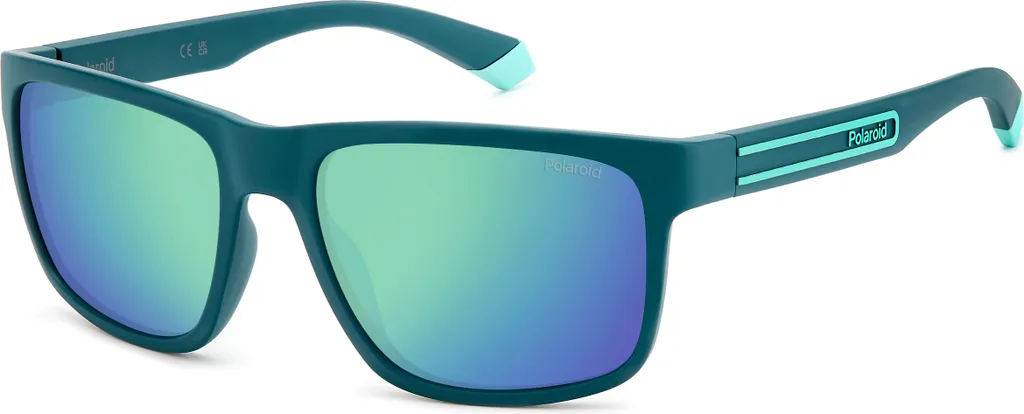 Lunettes de soleil Polaroid PLD 2157/S Matte Teal Green Mirror 57/18/135