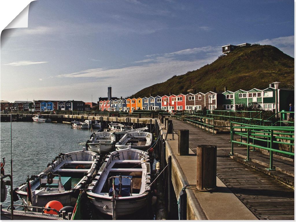 ARTland Poster Hafen Helgoland Größe: 60x45 cm