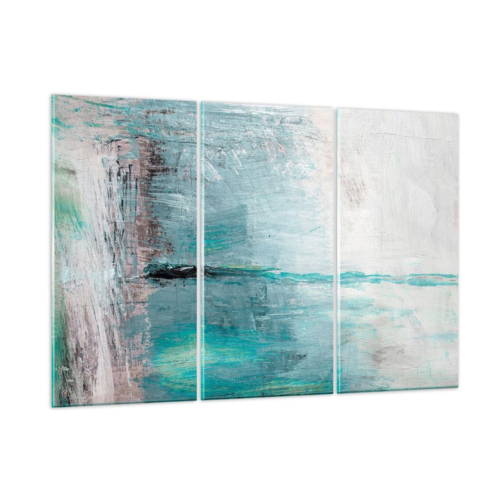 Bilder auf glas - Abstraktion modern - 165x110cm - Glasbilder - Wandbilder - Kunstdruck - zum Aufhängen bereit - Wanddekoration aus Glas - Glas Bi...