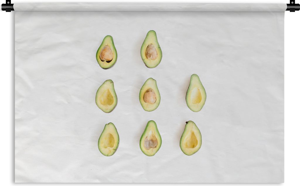 MuchoWow Wandteppich Wandbehang Avocado - Grün - Tropisch 120x80 cm Tapisserie Dekoration Wandtuch - Wanddekorationen - Wandtücher