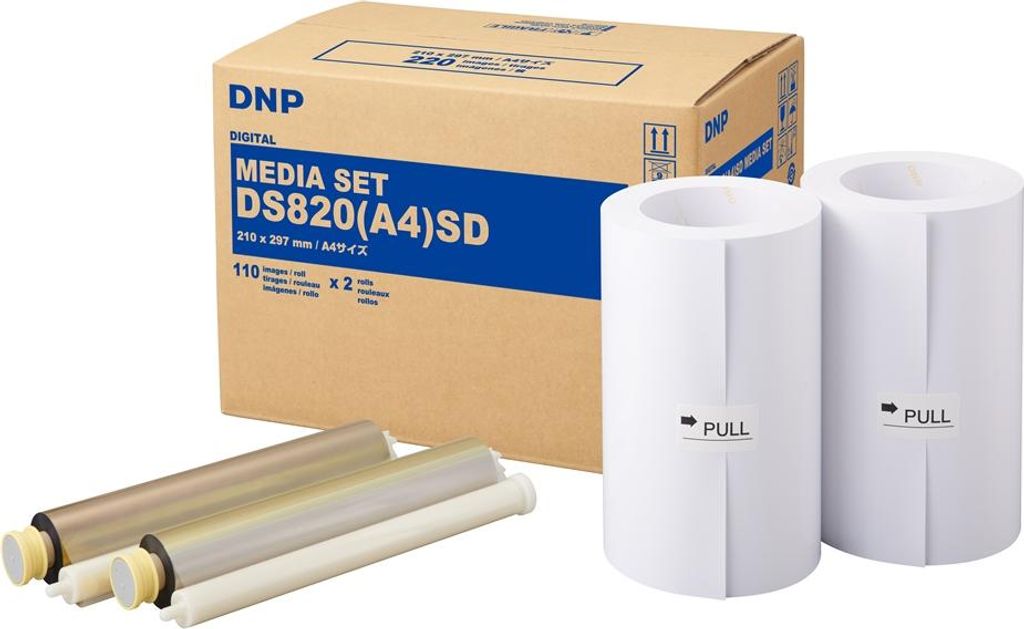 DNP Papier DMA4820 Premium 2 Rollen 110 St. A4 für DS820