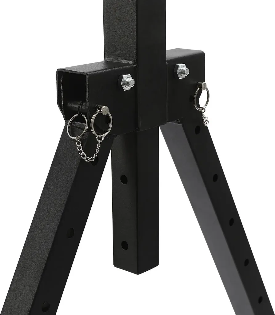 Barre de traction stable et pliable pour petits espaces - Noir mat - 6