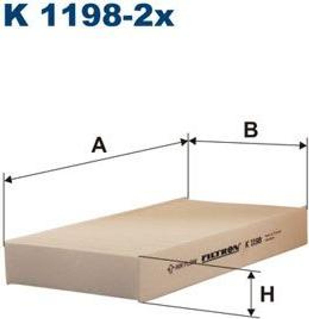 FILTRON K 1198-2x Innenraumluftfilter OE 08R79S5A600 kompatibel mit Stream, FR-V, CR-V, Civic