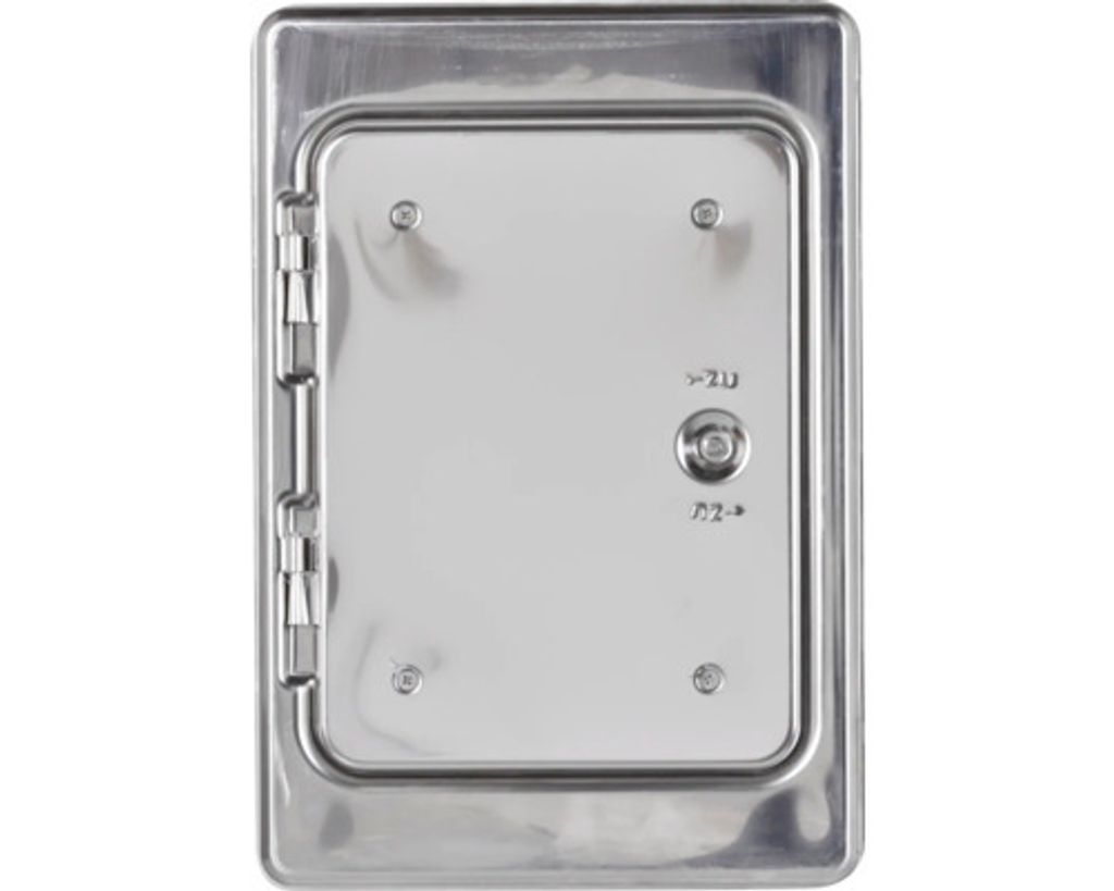 Kamintüre Firefix V2A Stahlblech verzinkt 23x29 cm Produktbild 