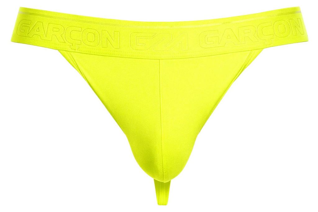 Garçon - Sous-vêtement String Hommes - Thong Neon Yellow - Image du produit 