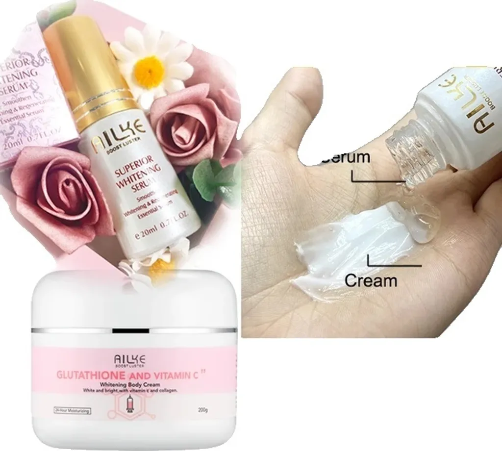 Set Illuminante Vitamina C e Glutatione - Pelle Radiosa e Idratazione