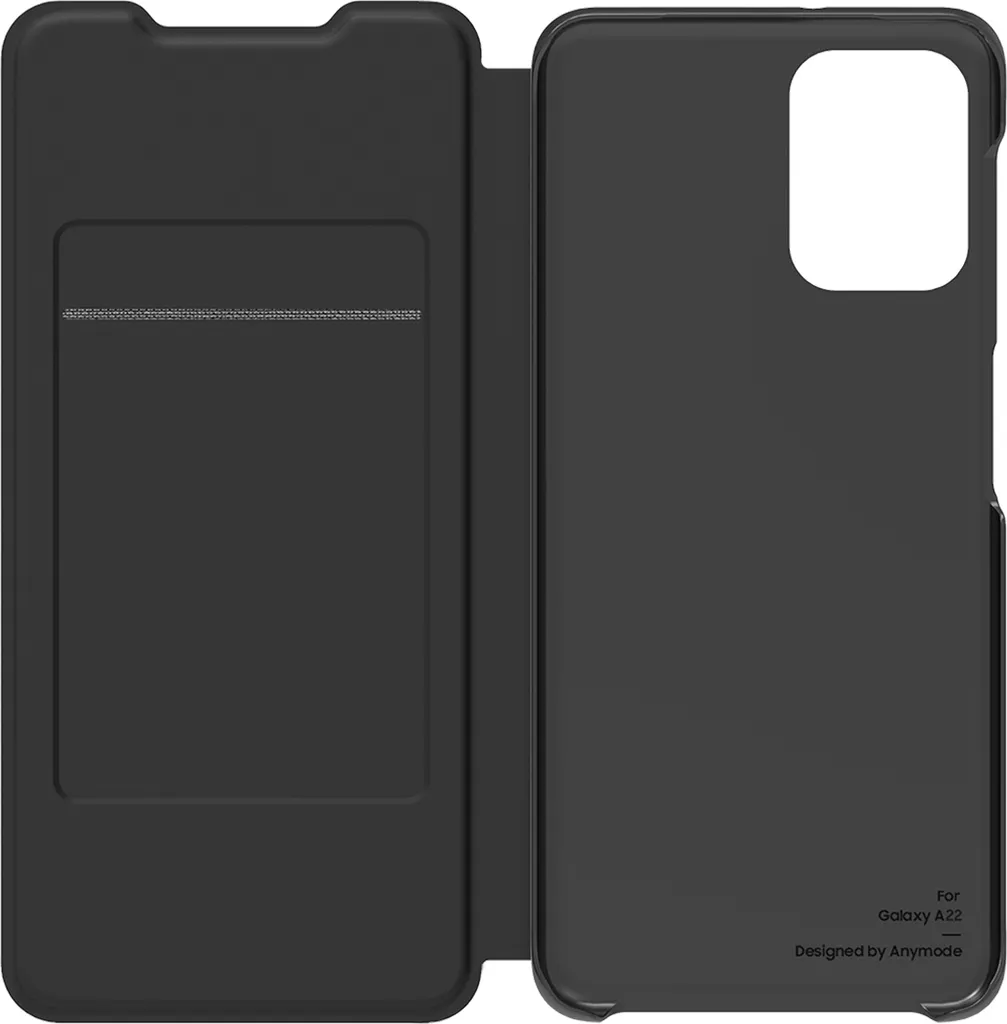 Housse à Rabat Samsung Flip Wallet Noir pour Mobile Galaxy A22