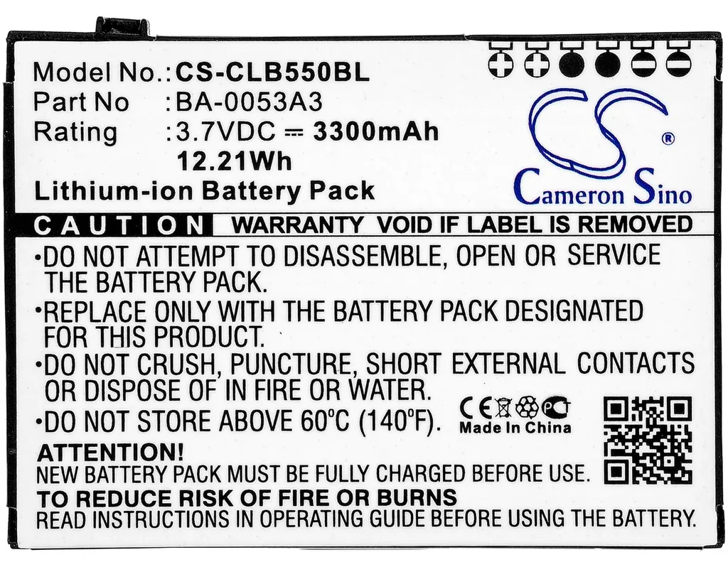 Batterie de secours pour CipherLab CP50 CP55 - Solution pour BA-0053A3