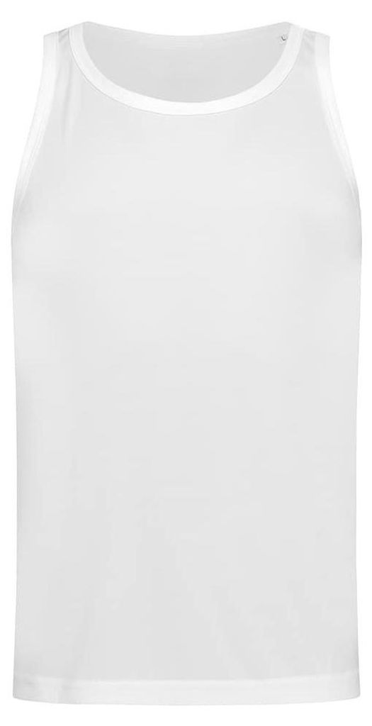 Stedman Herren Aktiv-Dry Polyester Sport Unterhemd LT854 (S) (Weiß)