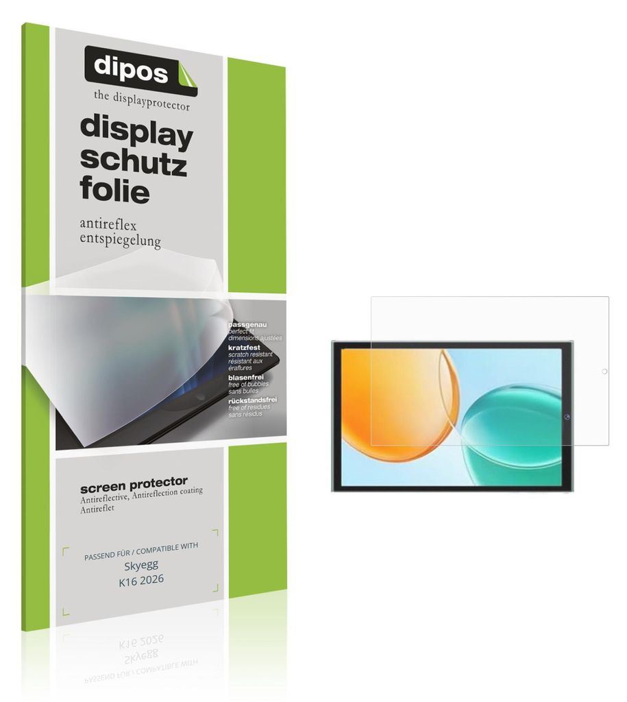 2x Schutzfolie für Skyegg K16 2026 matt Displayschutzfolie Folie Display Schutz dipos