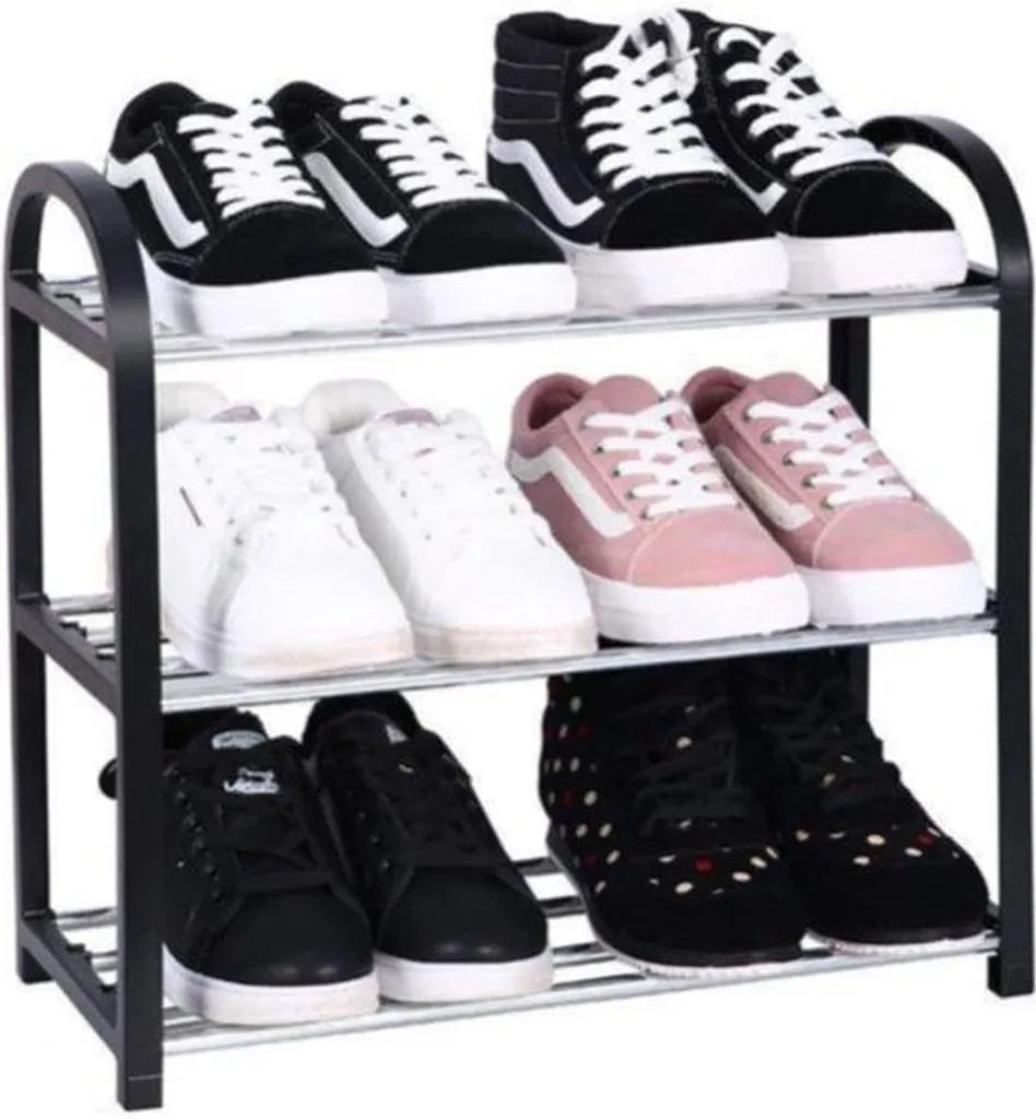 Étagère à chaussures aluminium avec porte 49,9 x 19 x 42 cm - Modèle AL49