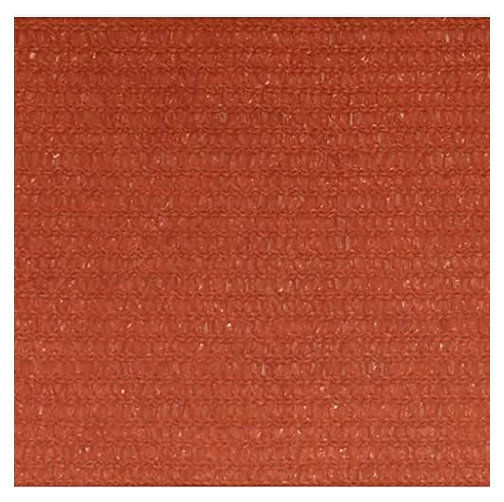 Terrassenschirm, Regenschirme für die Terrasse, Poolschirm, Deckschirme außen, Sonnensegel 160 g/m² Terrakottarot 3,5 x 3,5 x 4,9 m HDPE für Au...