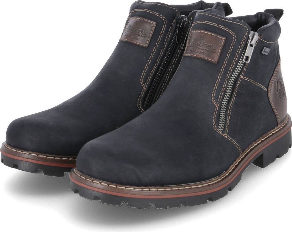 Rieker buty zimowe męskie sztuczna skóra czarny rozmiar: 43 Zdjęcie produktu 