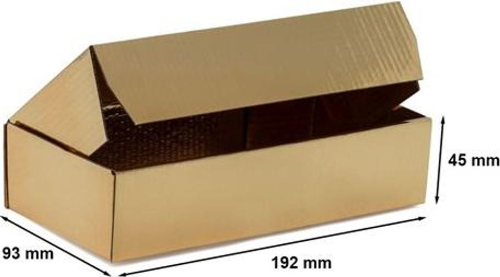 Stanzform-Schachtel 192 x 93 x 45 F426 Gold
