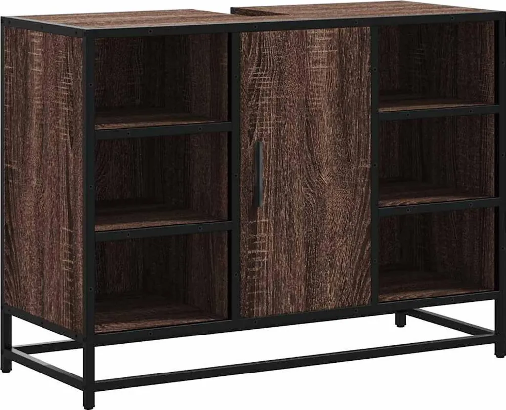 Mobile Bagno vidaXL Effetto Rovere 80x33x60 cm - Stile e Funzionalità