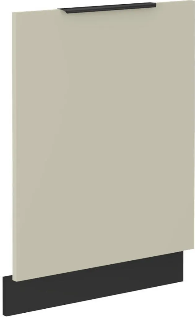 Porte de lave-vaisselle 60x72 cm cachemire mat avec contours noirs