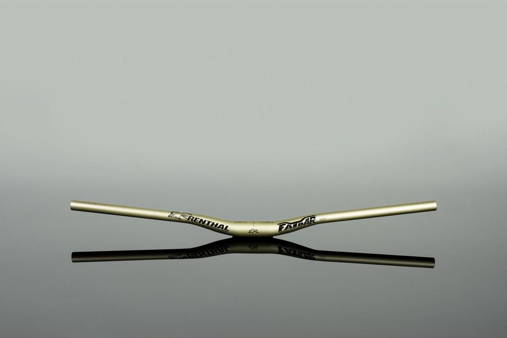 Renthal V3 Fatbar Lite Riser Lenker, 35.0mm, gold 760x20mm, 7°/5°,