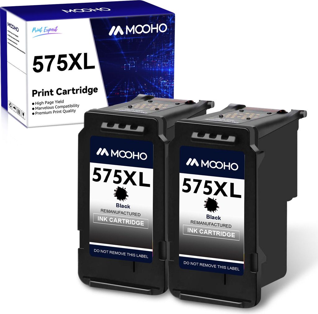 MOOHO 2er PG-575XL CL-576XL für Canon 575 XL 576 XL PIXMA TS3550i TS3551i TR4750i TR4751i Druckerpatronen